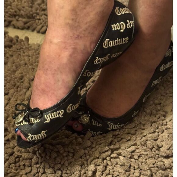 Juicy couture y2k vintage logo folding ballet flats shoes - Picture 7 of 8